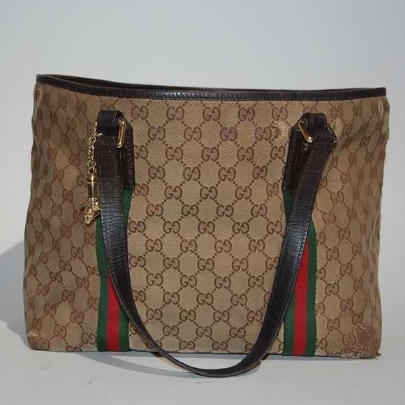 Gucci Handbags - Gucci Canvas Leather GG Jolicoeur Medium Tote bag
